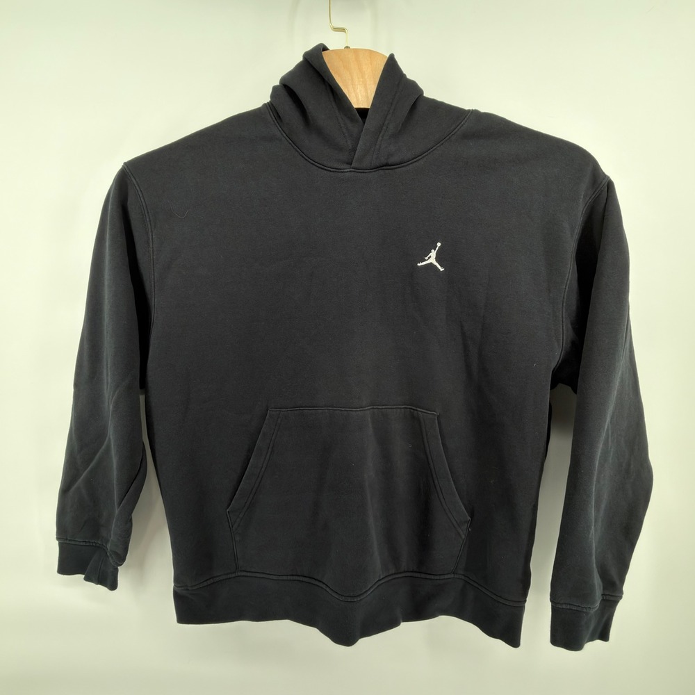 Nike Air Jordan Est 1985 Black Pullover Hoodie Sweatshirt Small Chest Jumpman XL